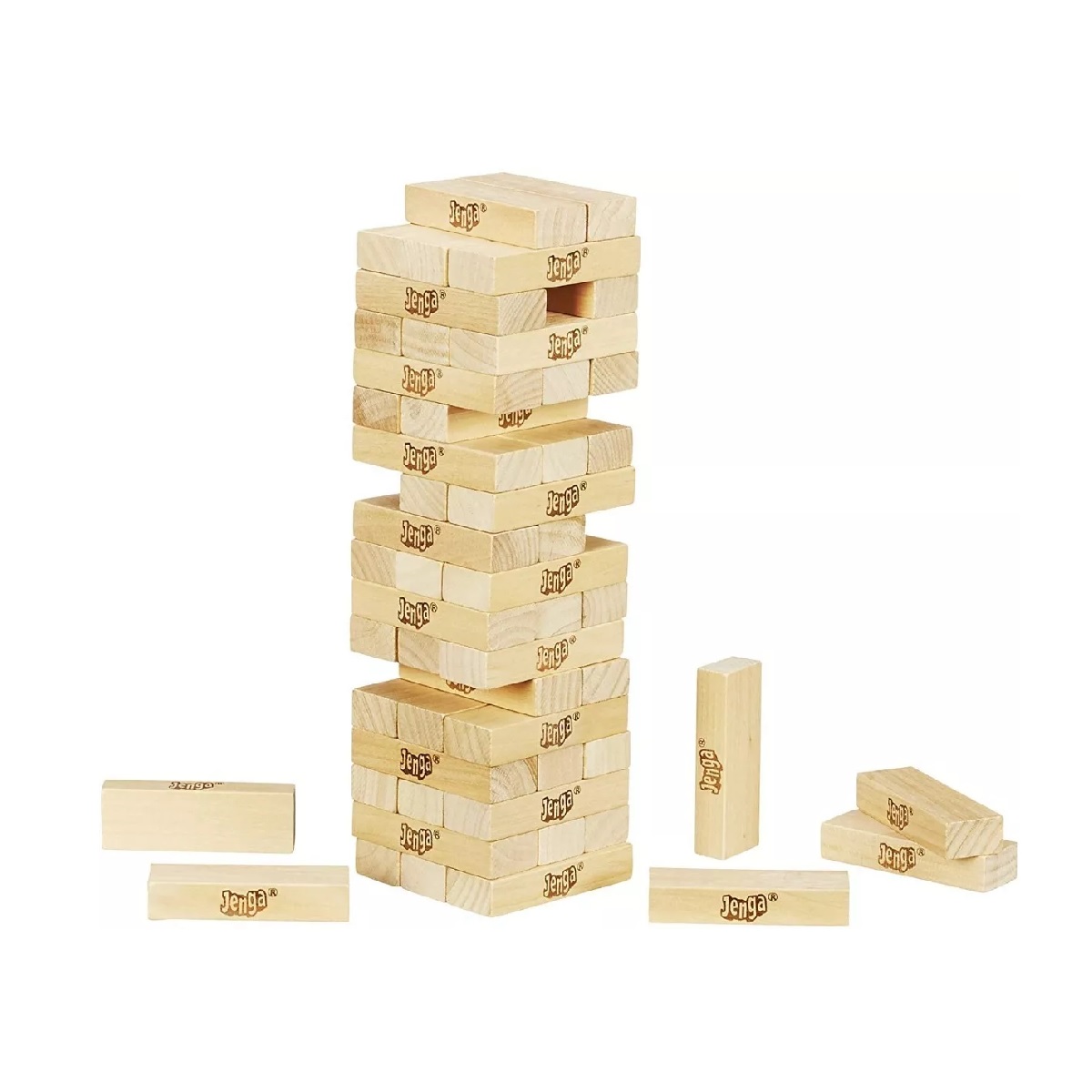 Juego De Jenga Clásico De Bloques De Madera