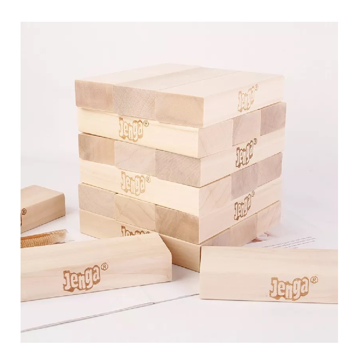 Juego De Jenga Clásico De Bloques De Madera