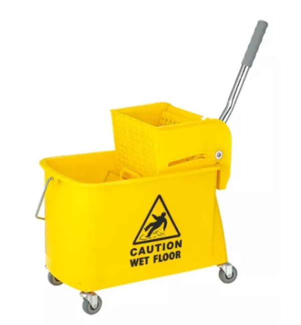 Cubeta Trapeador Amarilla Con Exprimidor Limpieza Eficiente