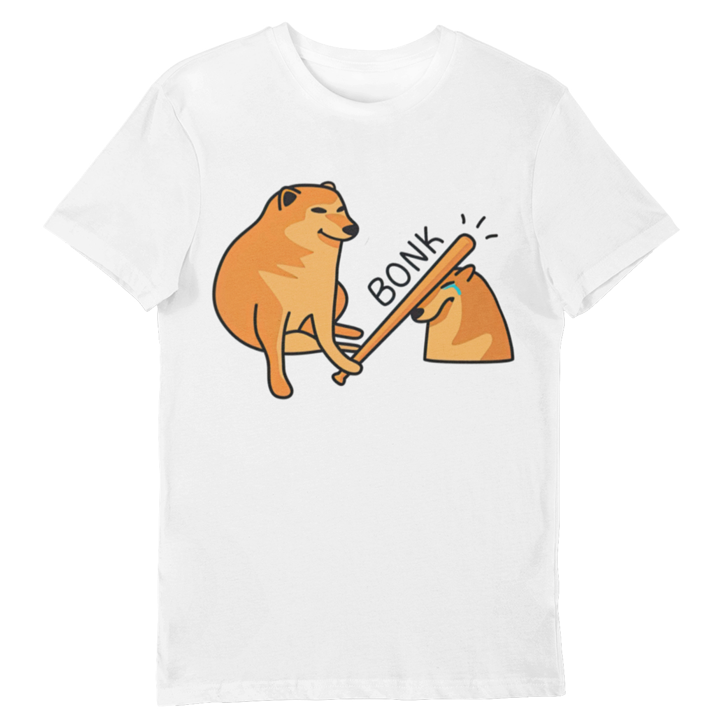 Playera Caballero, Dama y Niño Cheems Bonk Perro Meme