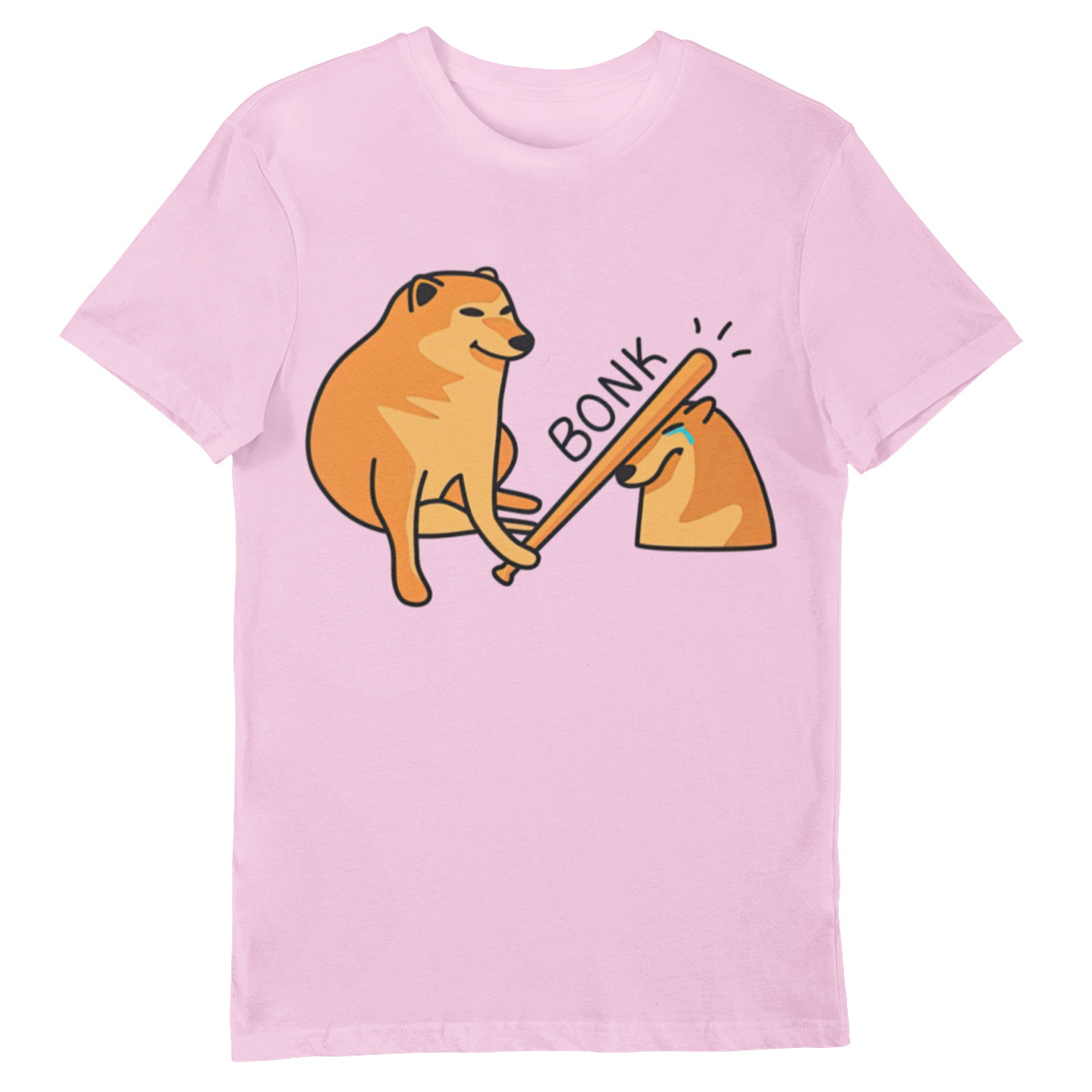 Playera Caballero, Dama y Niño Cheems Bonk Perro Meme