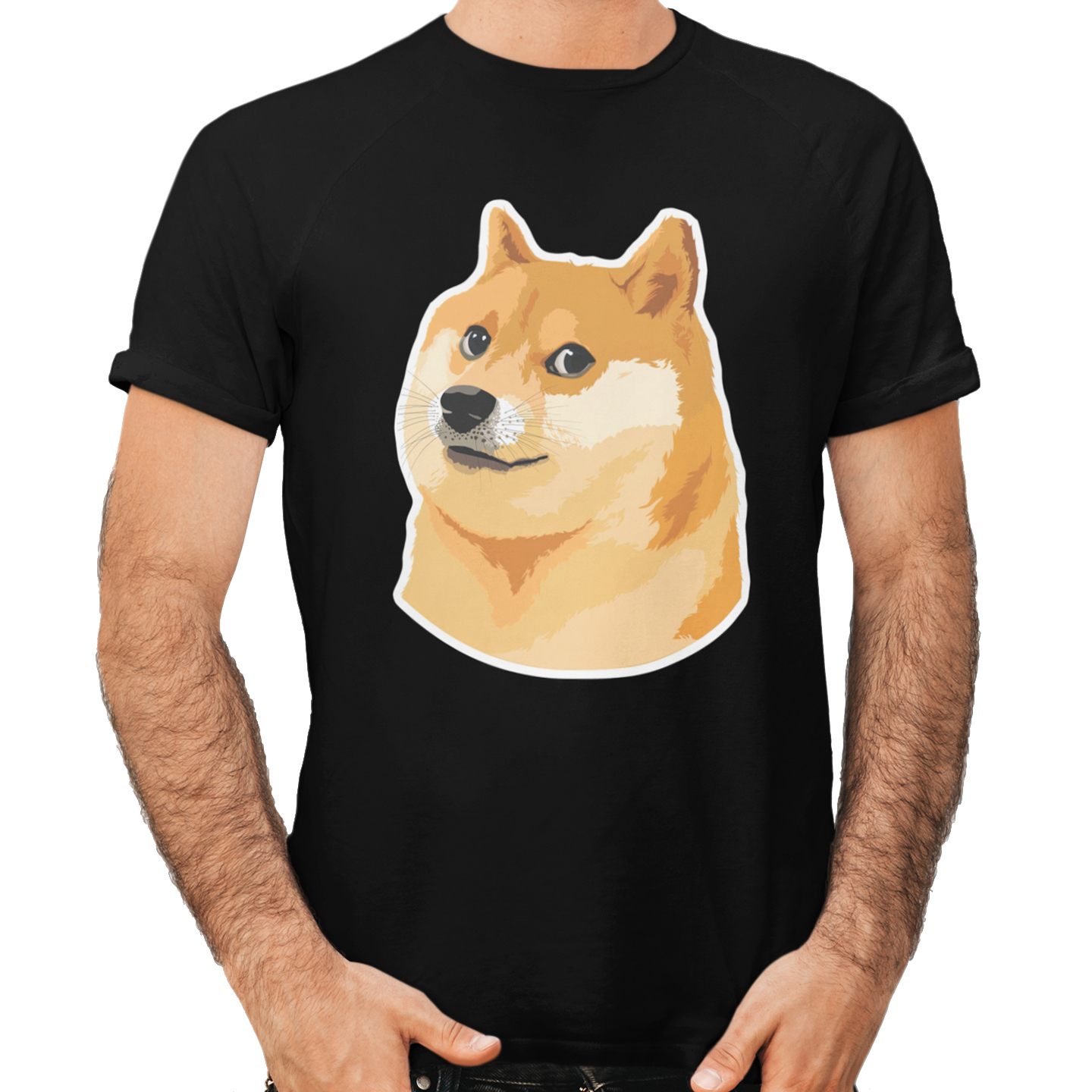 Playera Caballero, Dama y Niño Cheems Doge Perro Meme