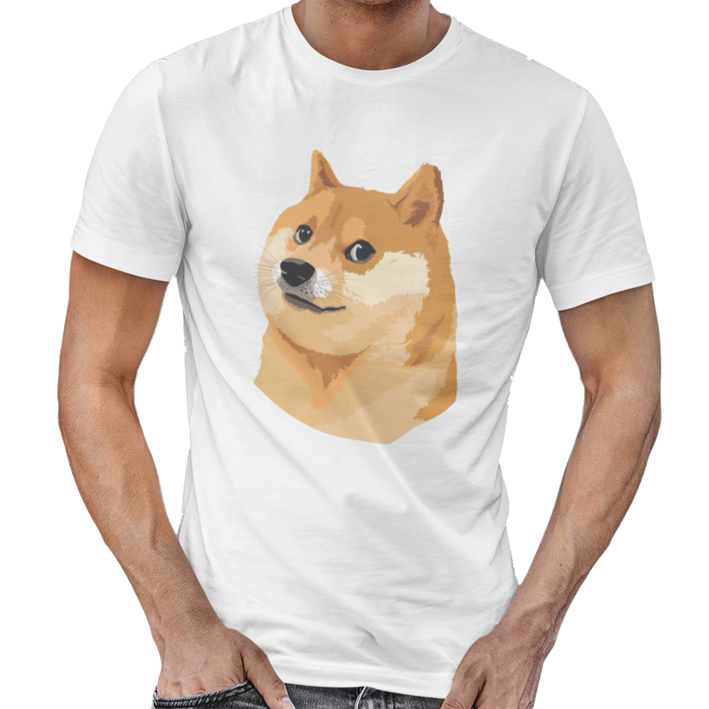 Playera Caballero, Dama y Niño Cheems Doge Perro Meme