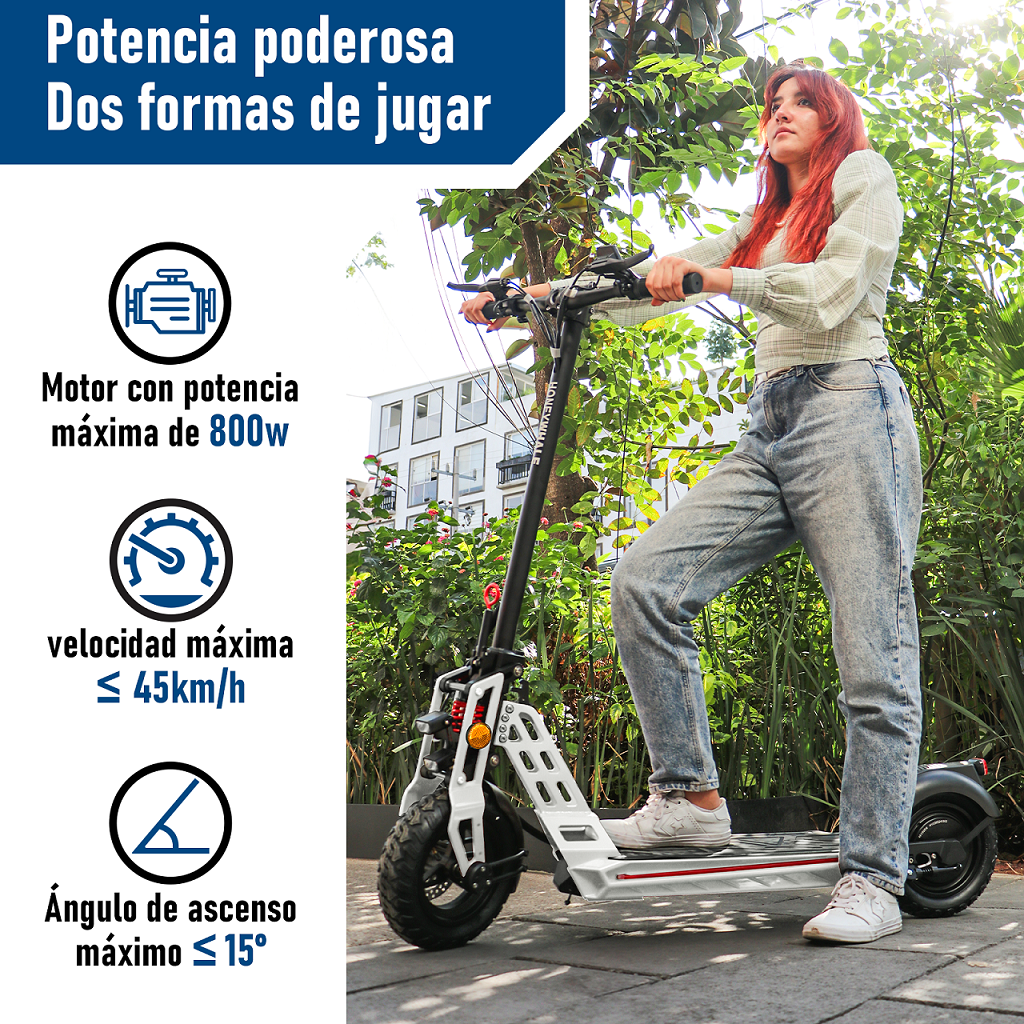 Scooter Eléctrico Honey Whale X1 Blanco