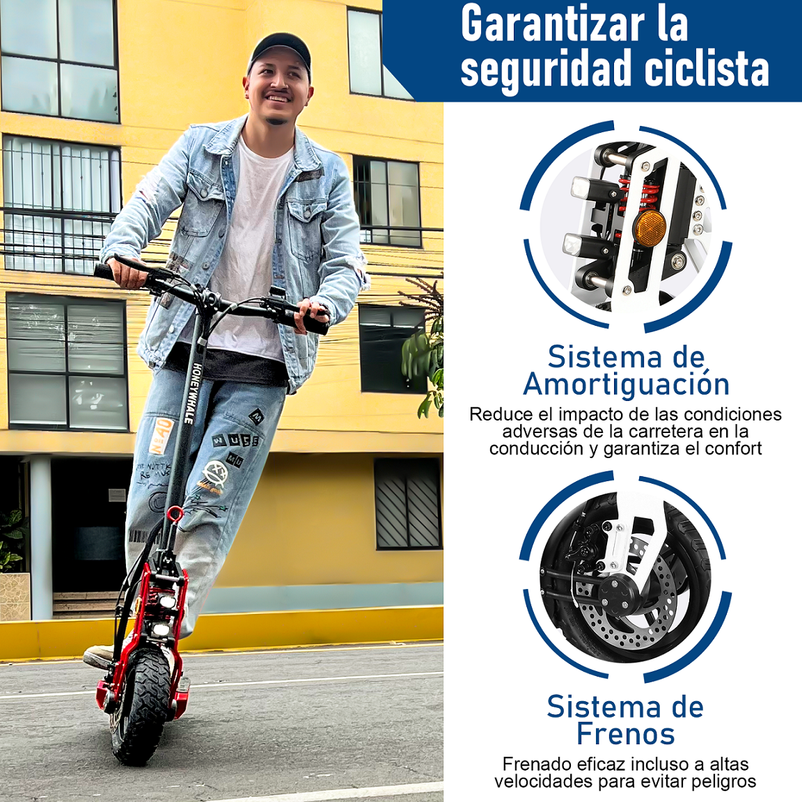 Scooter Eléctrico Honey Whale X1 Blanco