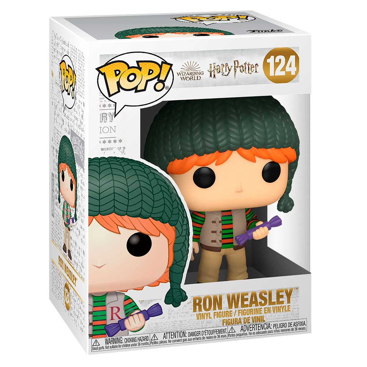 Funko Pop Ron Weasley Navidad #124 Harry Potter Wizarding World Figura Original