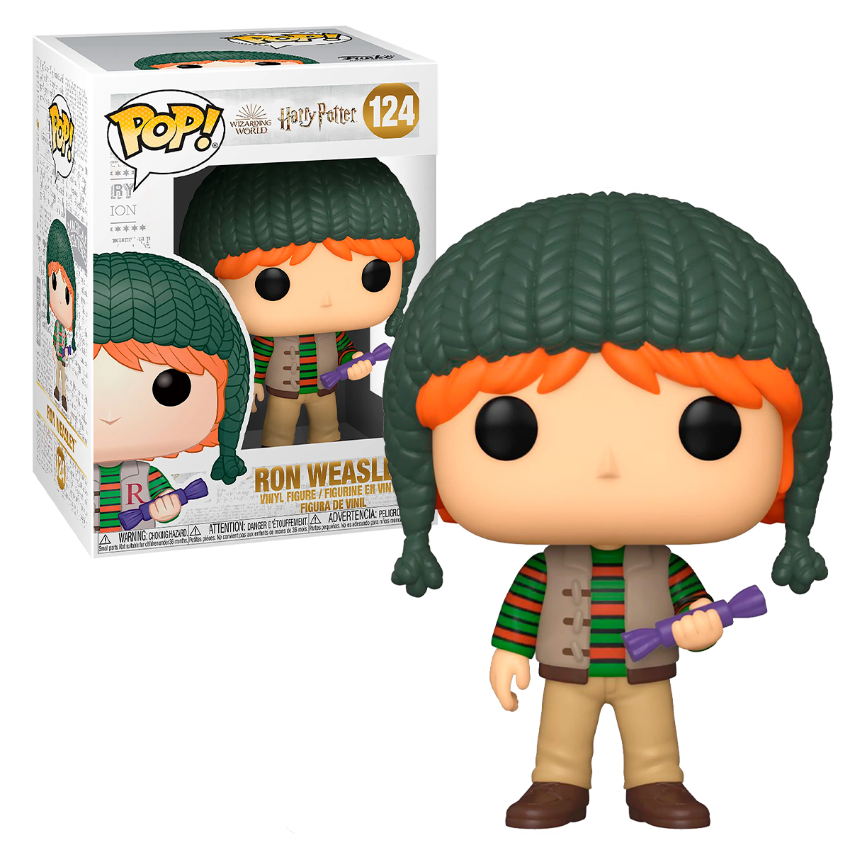 Funko Pop Ron Weasley Navidad #124 Harry Potter Wizarding World Figura Original