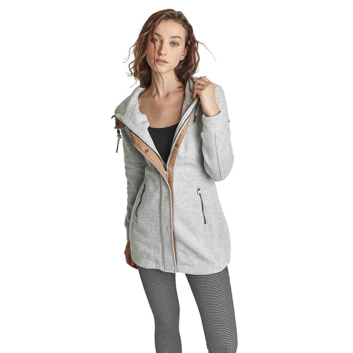 Sudadera con capucha marca Holly Land, color gris, mod. 999146