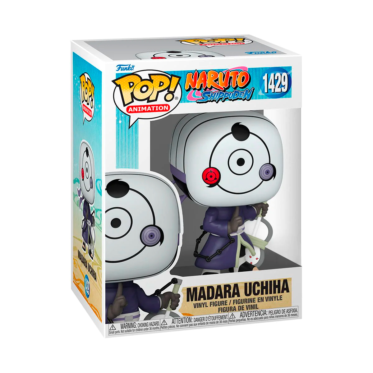 Funko Pop Madara Uchiha Con Mascara #1429 Naruto Shippuden Anime Manga Original