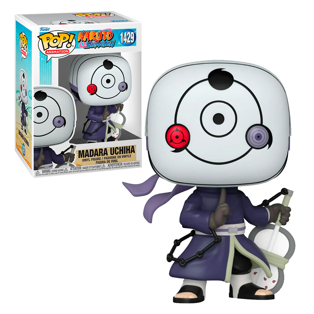 Funko Pop Madara Uchiha Con Mascara #1429 Naruto Shippuden Anime Manga Original