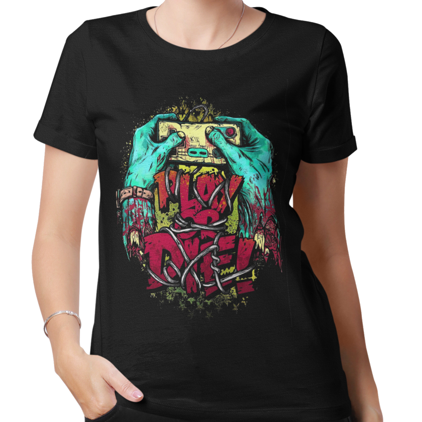 Playera Caballero y Dama Manos Monstruo Play or Die