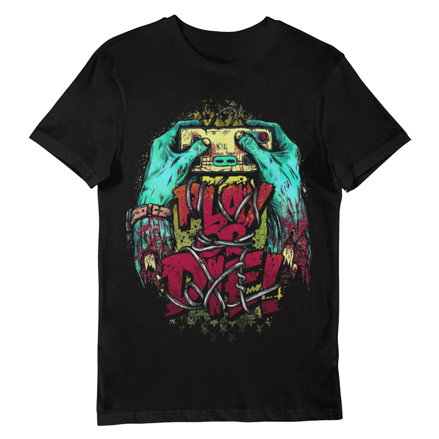 Playera Caballero y Dama Manos Monstruo Play or Die