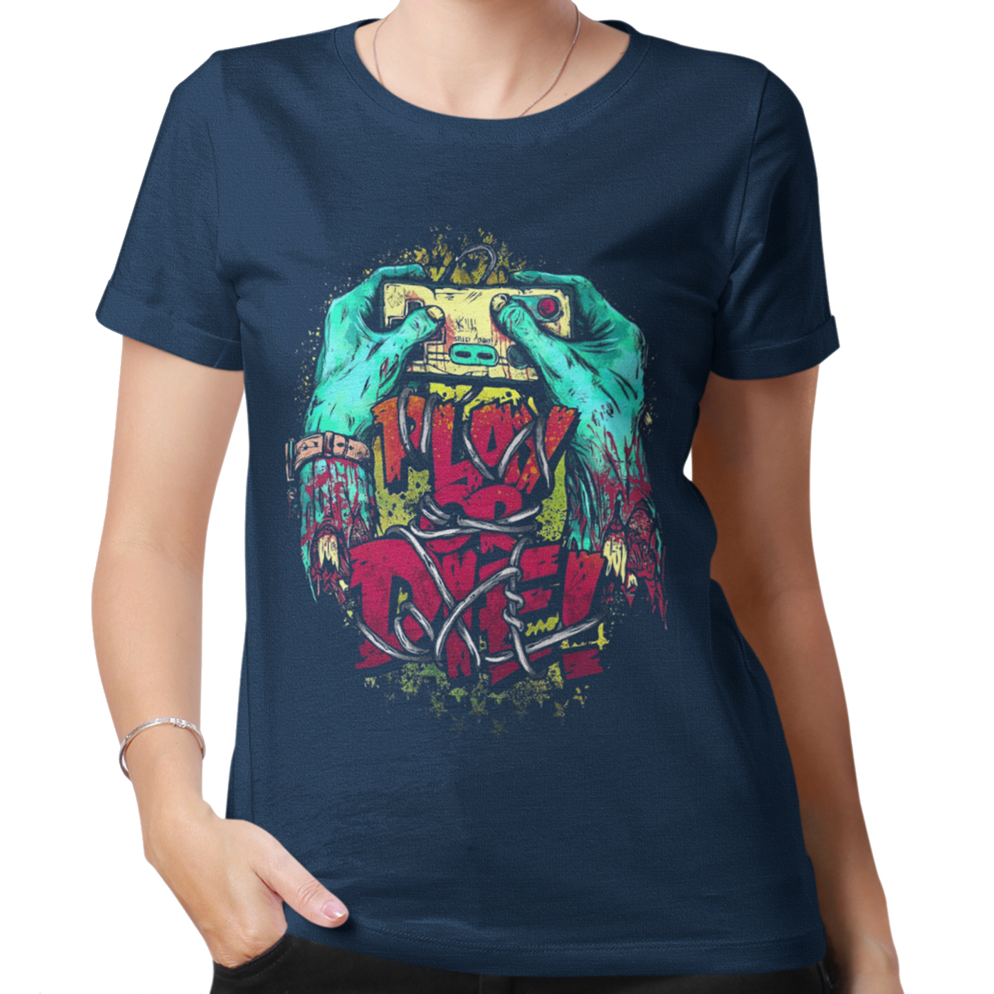 Playera Caballero y Dama Manos Monstruo Play or Die