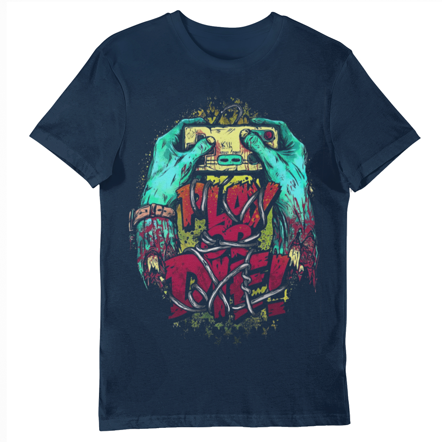 Playera Caballero y Dama Manos Monstruo Play or Die