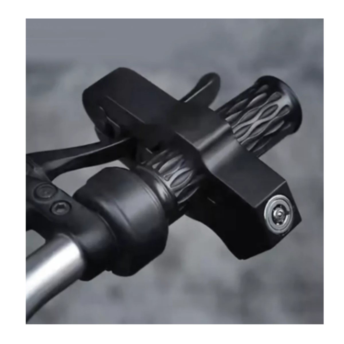 Candado antirrobo manillar motocicleta freno tambor vehículo eléctrico negro seguro portátil.