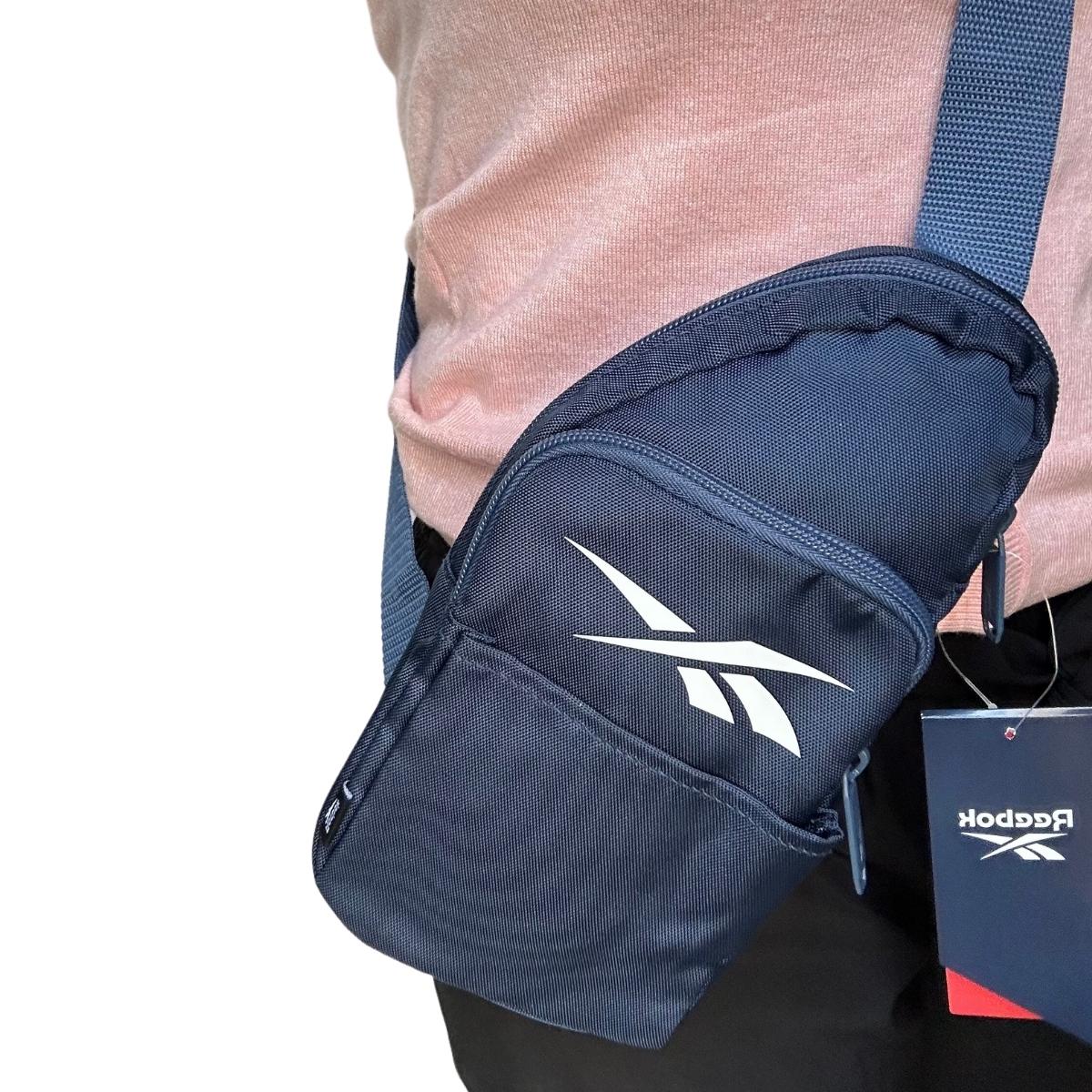 Mariconera Reebok Original Portacelular Cangurera Mochilagym