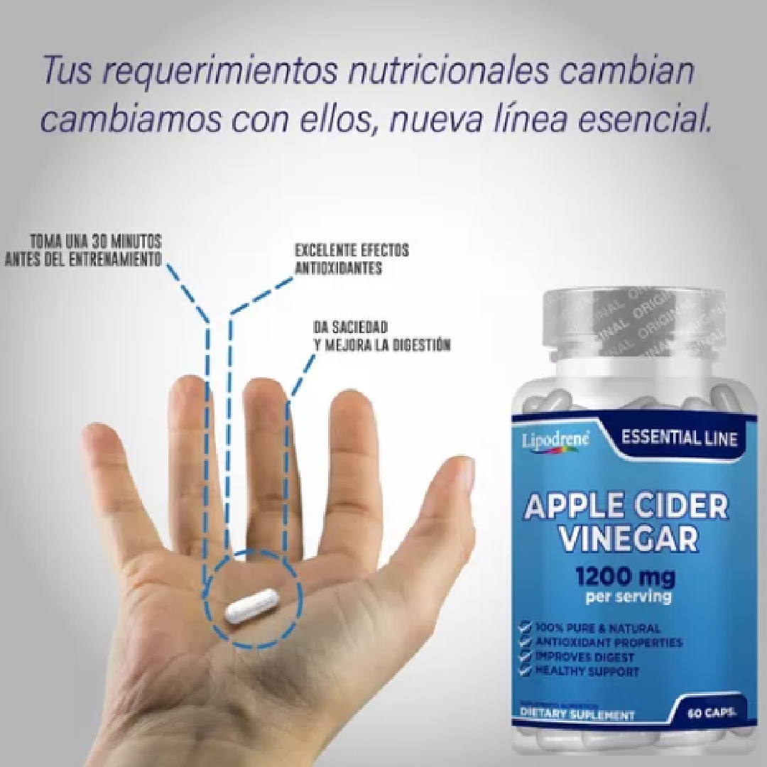 Vinagre de Manzana Lipodrene 60 cápsulas