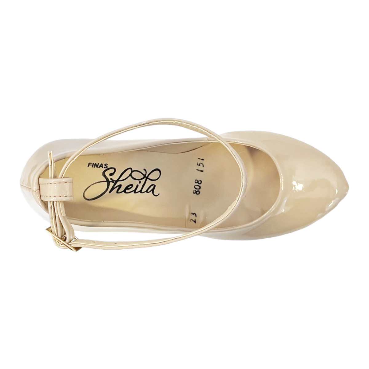 Zapatillas Zapatos tacon Plataforma Mujer Confort Sheila Charol.