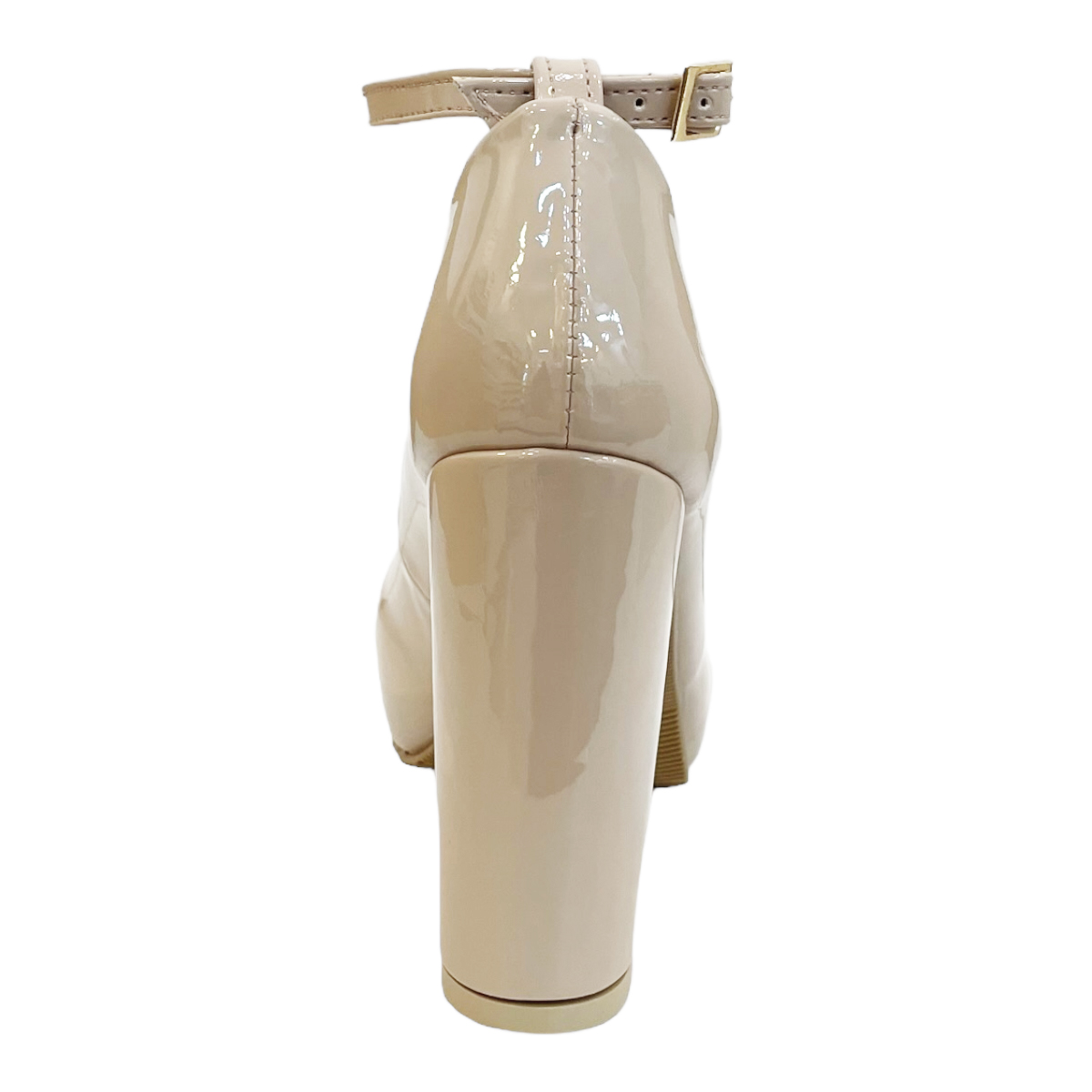 Zapatillas Zapatos tacon Plataforma Mujer Confort Sheila Charol.