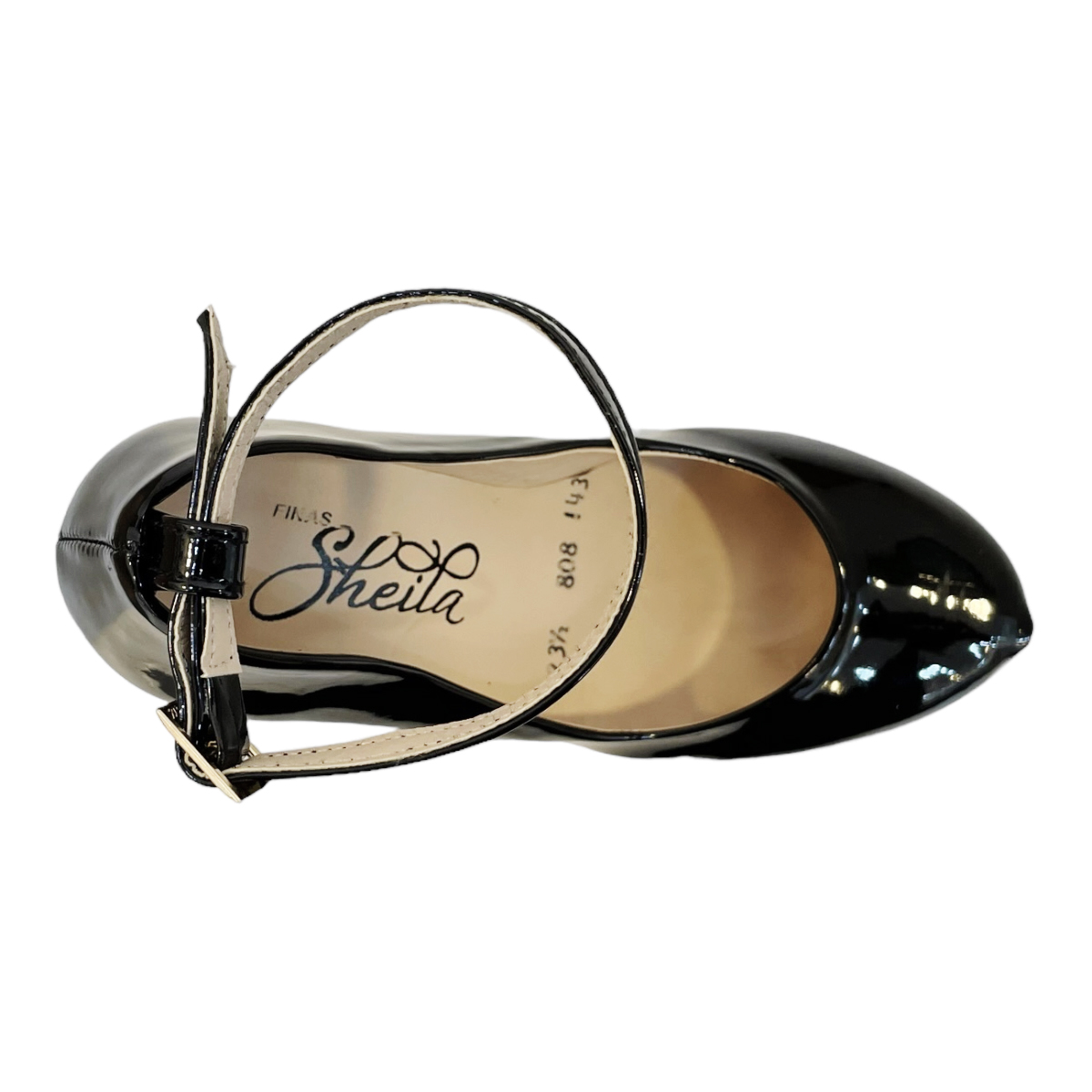 Zapatillas Zapatos tacon Plataforma Mujer Confort Sheila Charol.