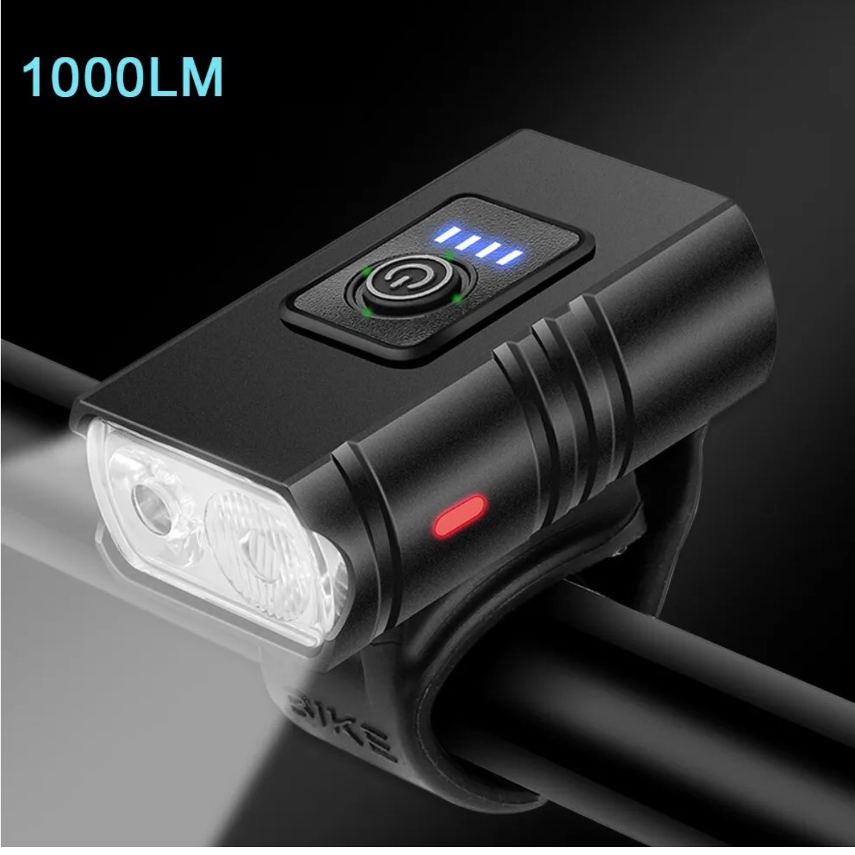 Luz bicicleta USB recargable luces LED bicicleta 6 modos linterna faro lámpara delantera