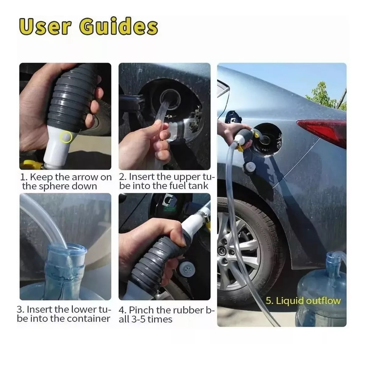 Manguera De Sifón De Gasolina Coche Camión Moto