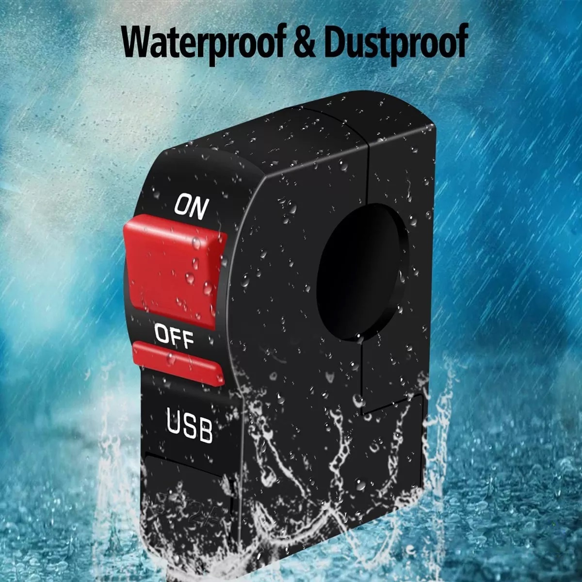 Cargador Usb Moto Apagador Luces Con Switch Corta Corriente