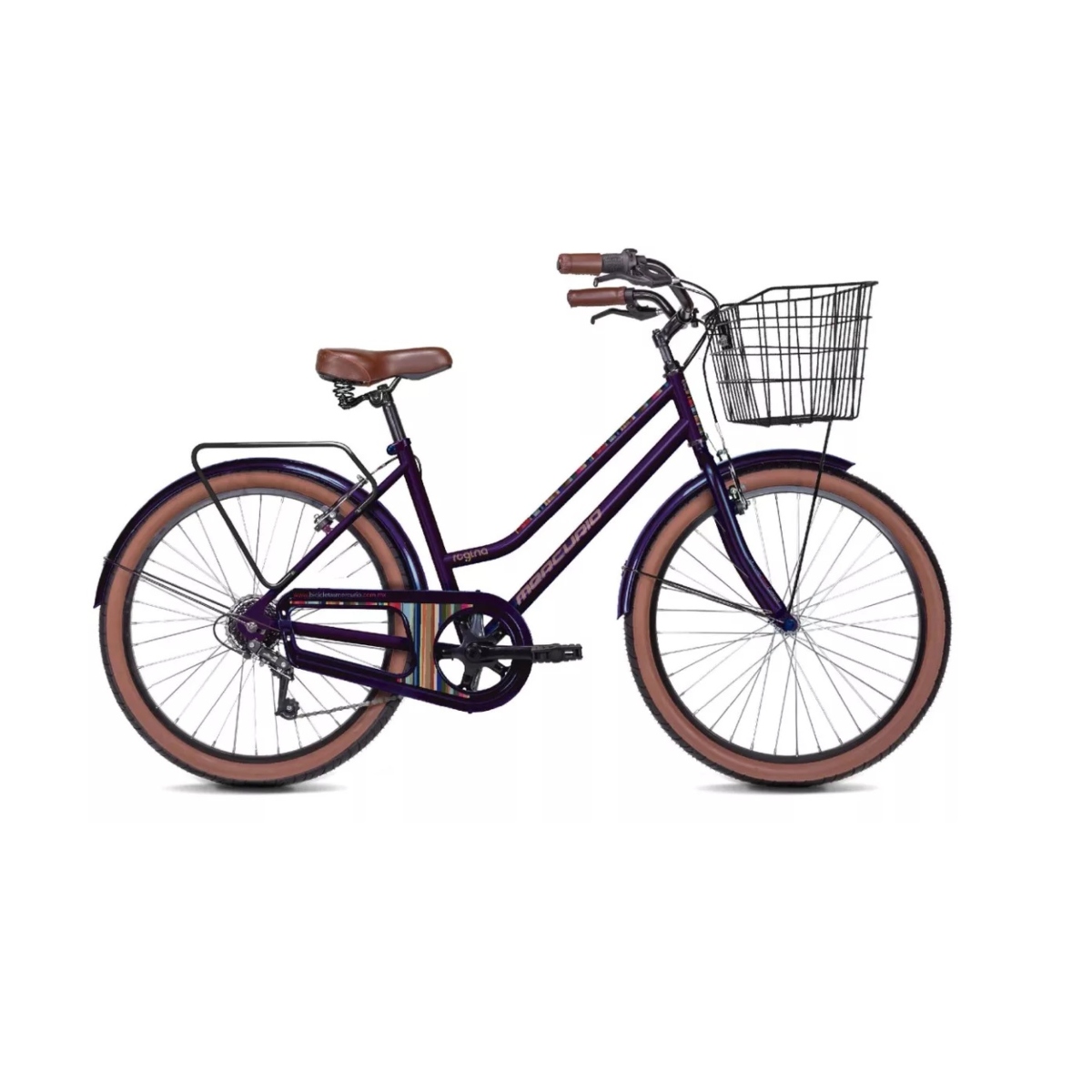 BICICLETA MERCURIO REGINA R24 URBANA VIOLETA 7V ENDY15