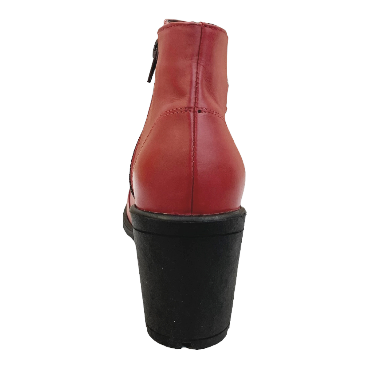 Botines Rojos Mujer Casual Moda Camila Plataforma