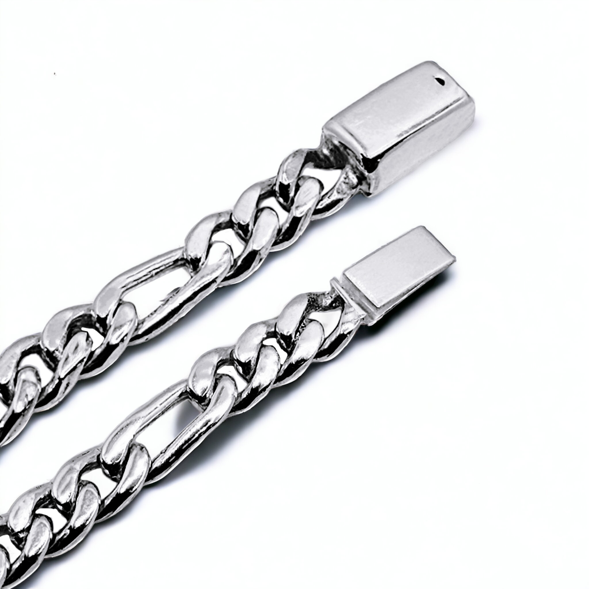 Pulsera Plata .925 Hombre Fígaro Hecha a Mano .