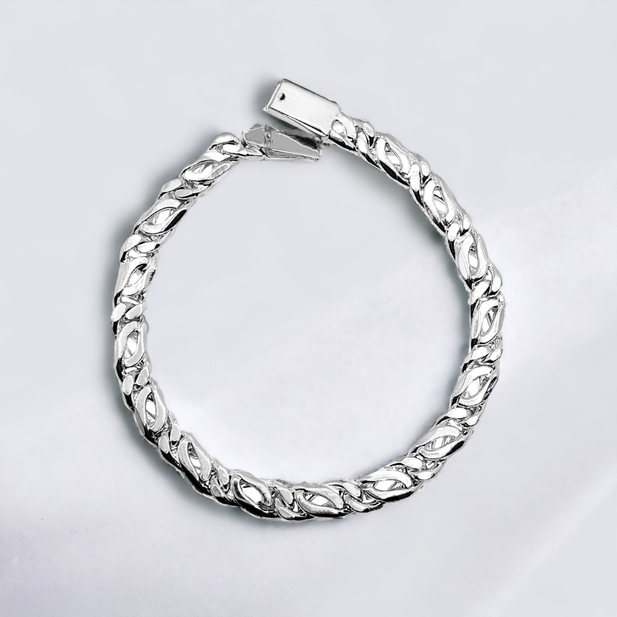 PULSERA PLATA .925 HOMBRE DISEÑO CLIP 