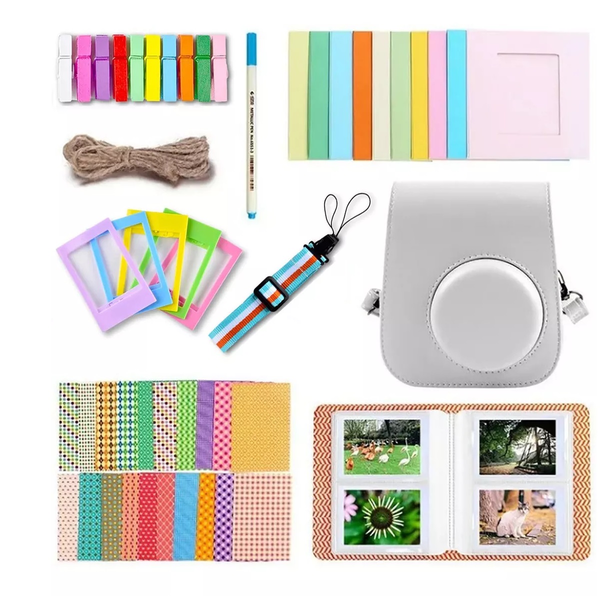 Kit De Accesorios Para Cámara Instax Mini 11 Incluye Funda Blanco