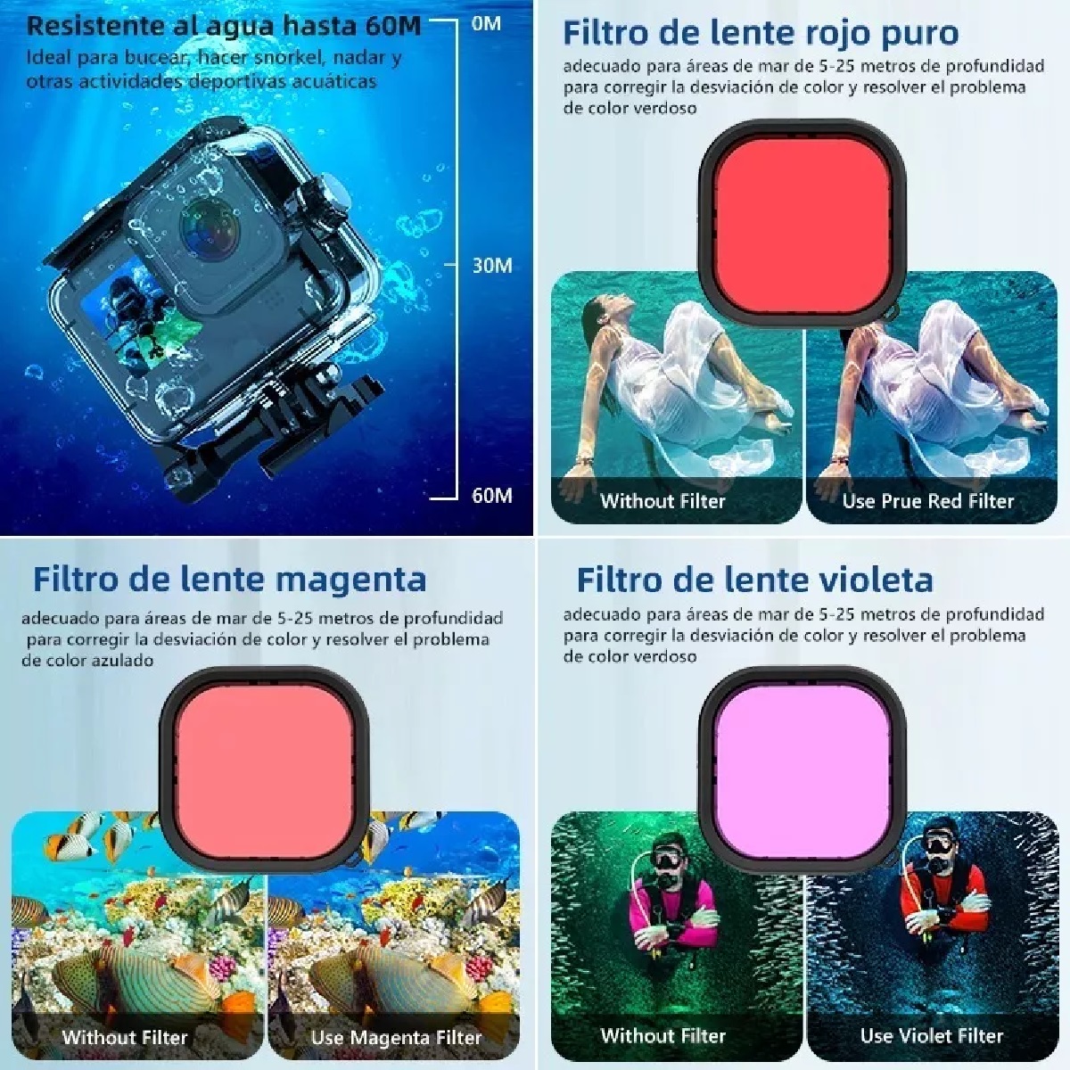 Kit De Accesorios Con 3 Baterías Para Gopro Hero 11 10 9