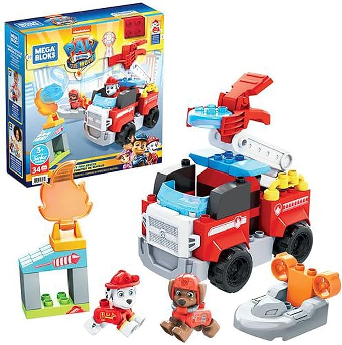 CAMIÓN DE BOMBEROS DE MARSHALL - Paw Patrol the movie nickelodeon - Mega Bloks Mattel