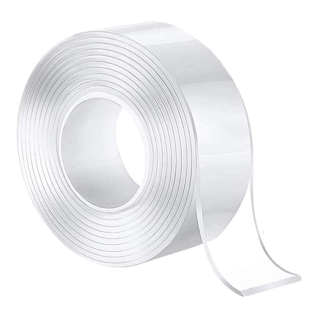 Cinta Transparente Doble Cara Nano Reutilizable 10m