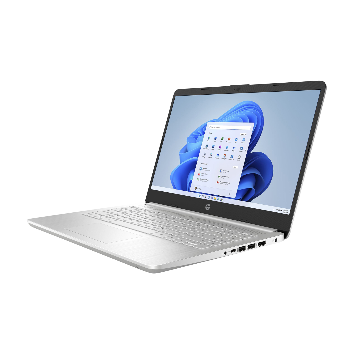 HP (14-DQ2031WM) 14" i3-1115G4 4GB 128GB SSD W11 PLATA