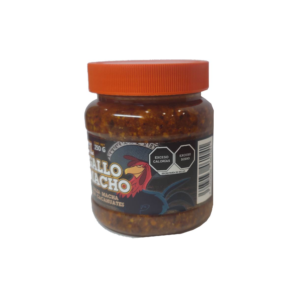 El Gallo Macho Salsa Macha con cacahuate 250grs