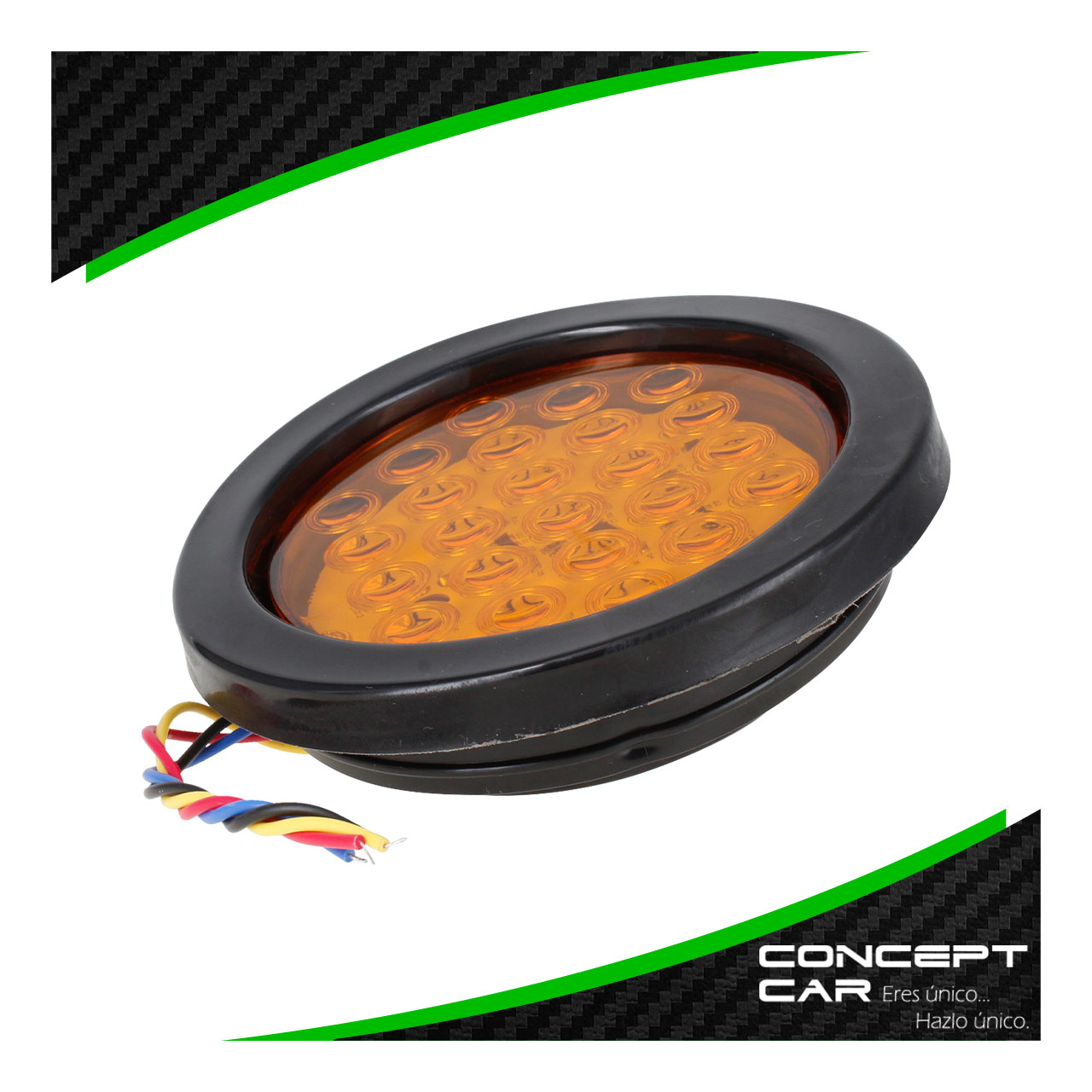 10 Plafon 24 Led Redondo 4 Pulgadas Para Embutir Fija Estrobo