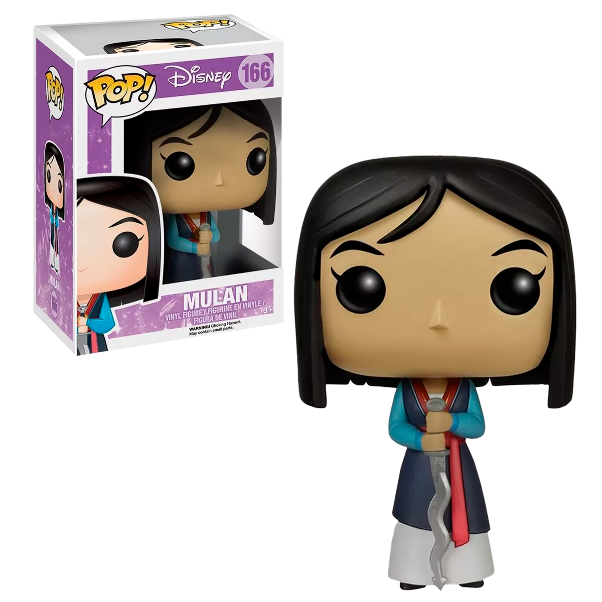 Funko Pop Mulan Con Espada #166 Disney Princesas Figura Original