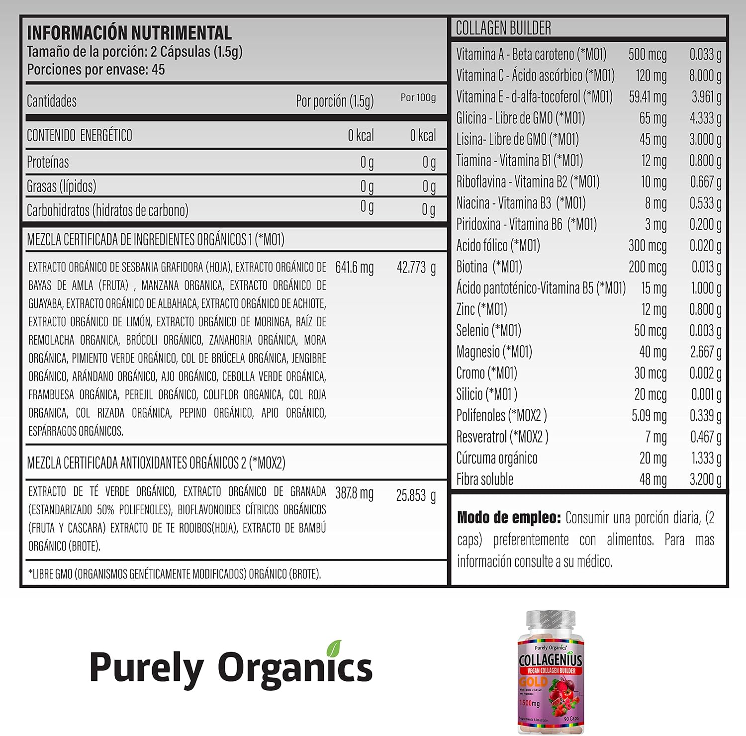 Collagenius 90 Cápsulas.