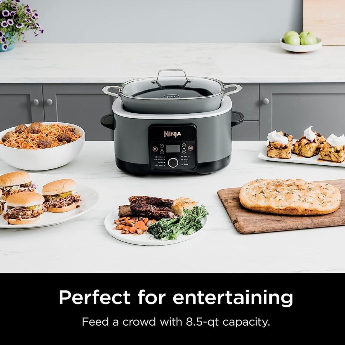 Ninja Foodi Possible Cooker Pro Olla Multicocina  8 en 1 Mc1001