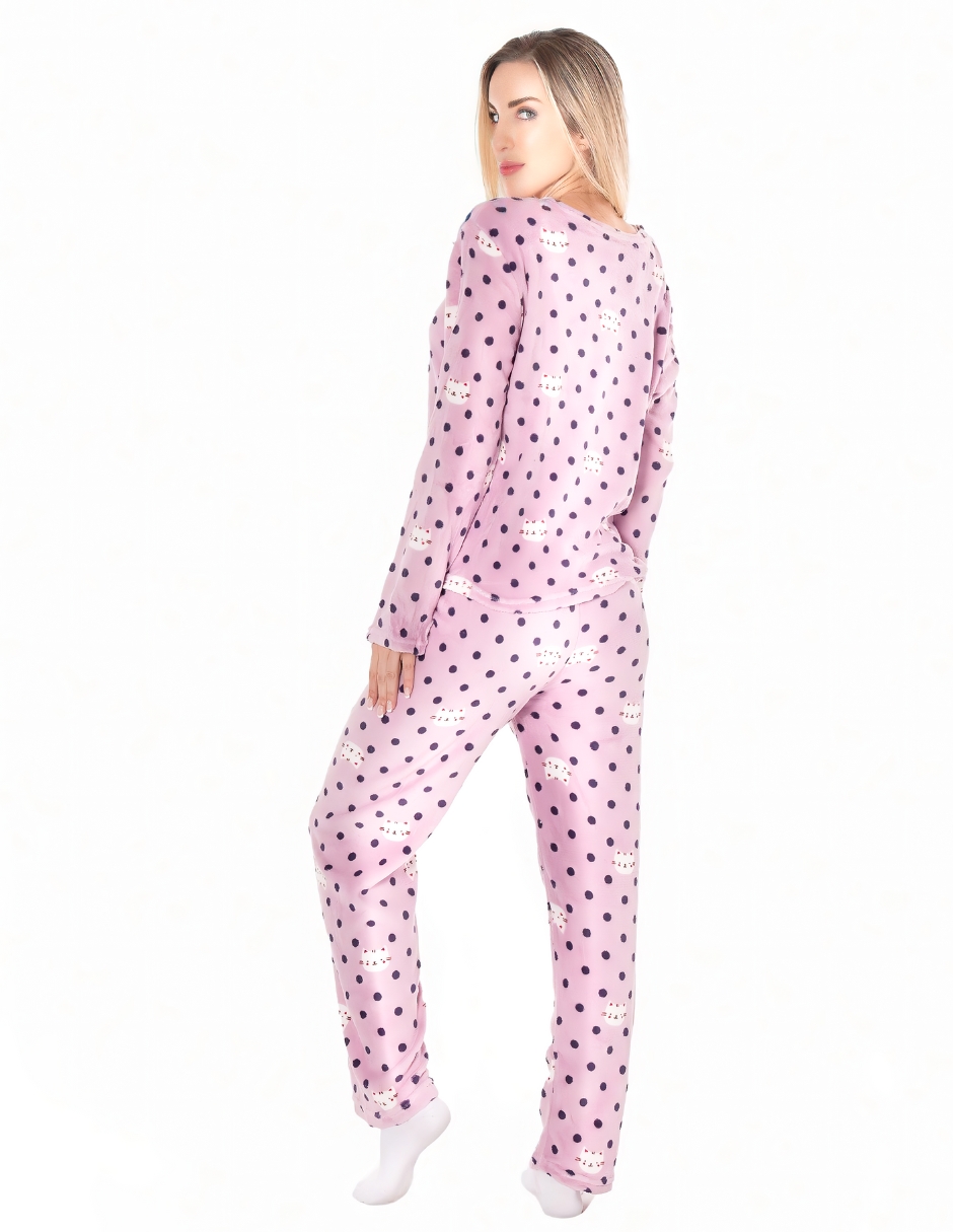 Pijama Afelpada Mujer Polar Pantalón Sudadera Ropa Invierno