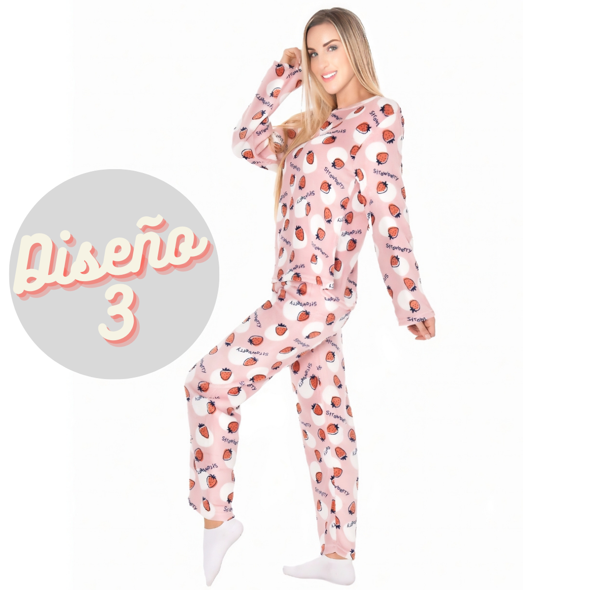 Pijama Afelpada Mujer Polar Pantalón Sudadera Ropa Invierno