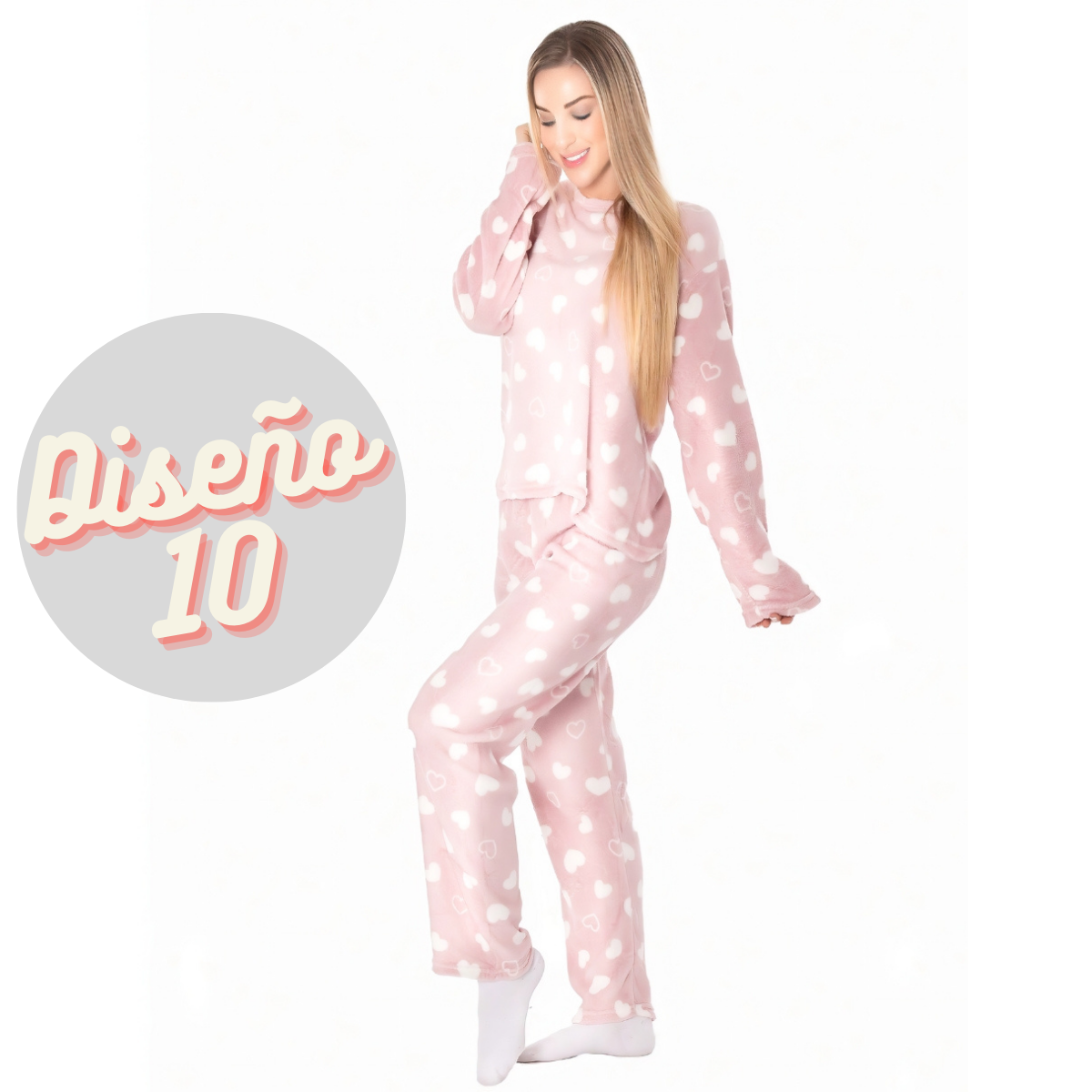Pijama Afelpada Mujer Polar Pantalón Sudadera Ropa Invierno