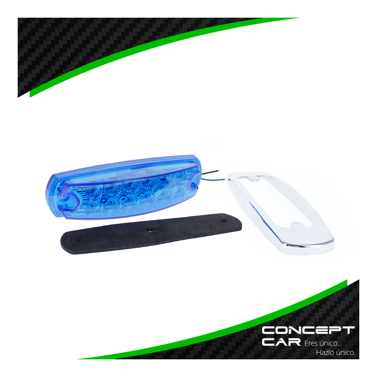 10 Plafon 12 Led Tipo Peter Laterales Remolque Caja Trailer