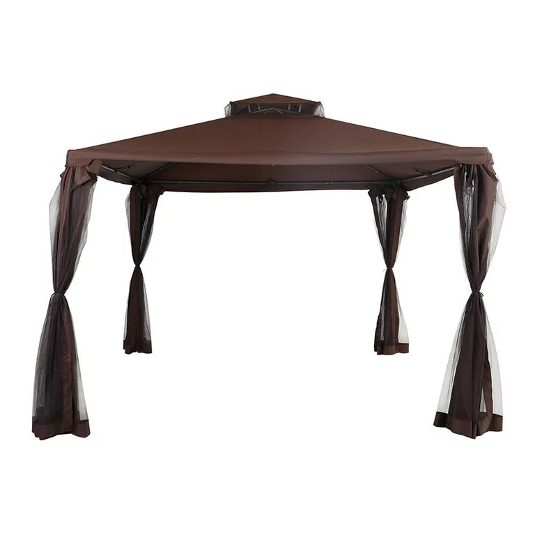 Toldo carpa para Jardín Mainstays Estructura de Metal 300 x 300 cm Beige