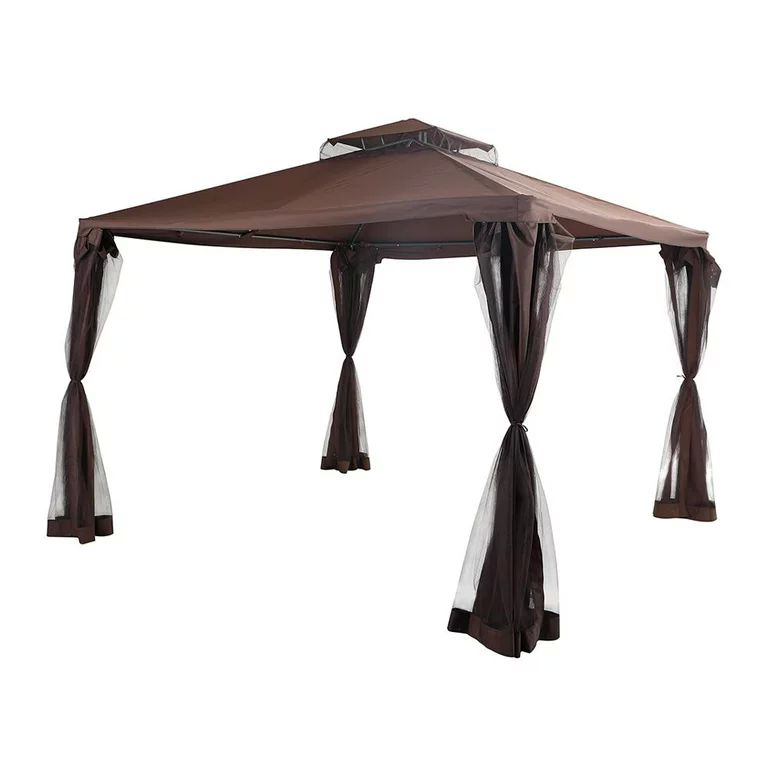 Toldo carpa para Jardín Mainstays Estructura de Metal 300 x 300 cm Beige