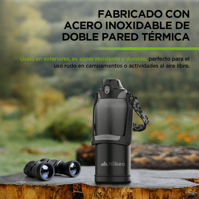 Termo para Agua de 2 Litros de Acero Inoxidable Ultra Resistente 