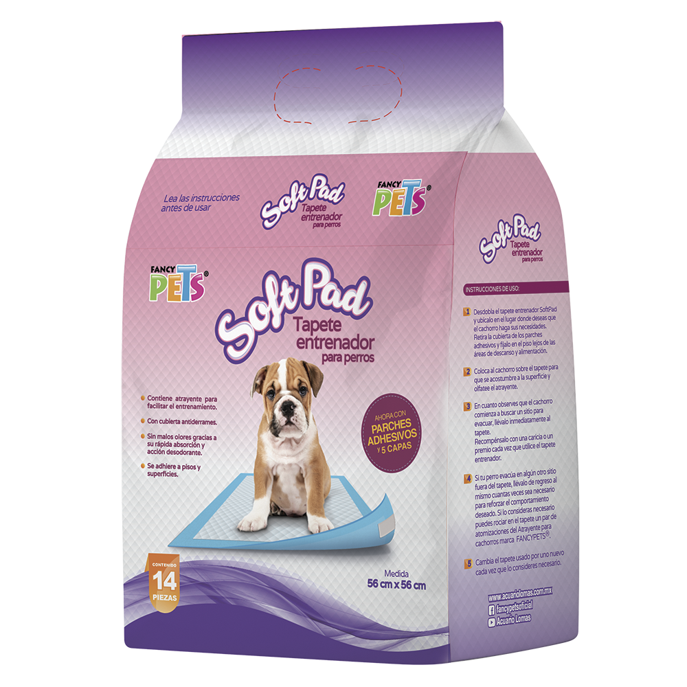 Tapete entrenador para perro Pet Toilet 1 juego de 3 pzas