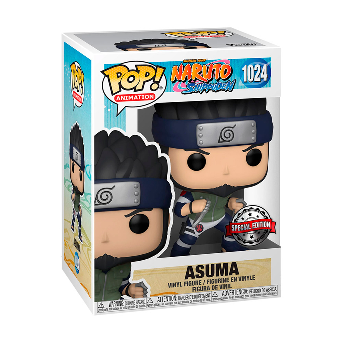 Funko Pop Asuma Sarutobi #1024 Naruto Shippuden Anime Figura Original